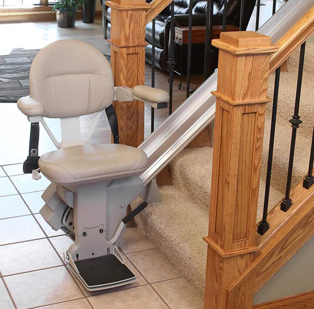 San Francisco straight rail home residential stair lift chairlift