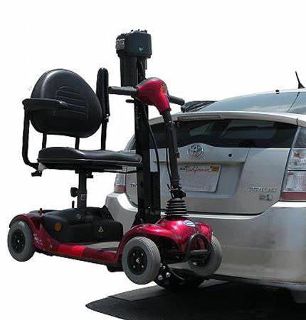 scooter hitch trailer carrier wheelchair outside lift