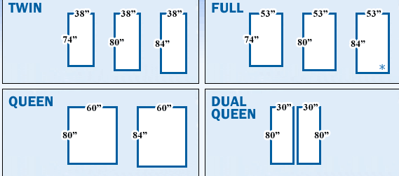 adjustable bed sizes