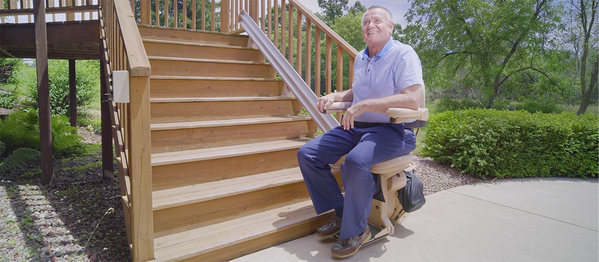 Surprise Outdoor Stairlift Outside Stairchair Exterior Stair lift chair