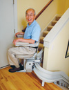 Electra-Ride III Custom Curved rails stairlift