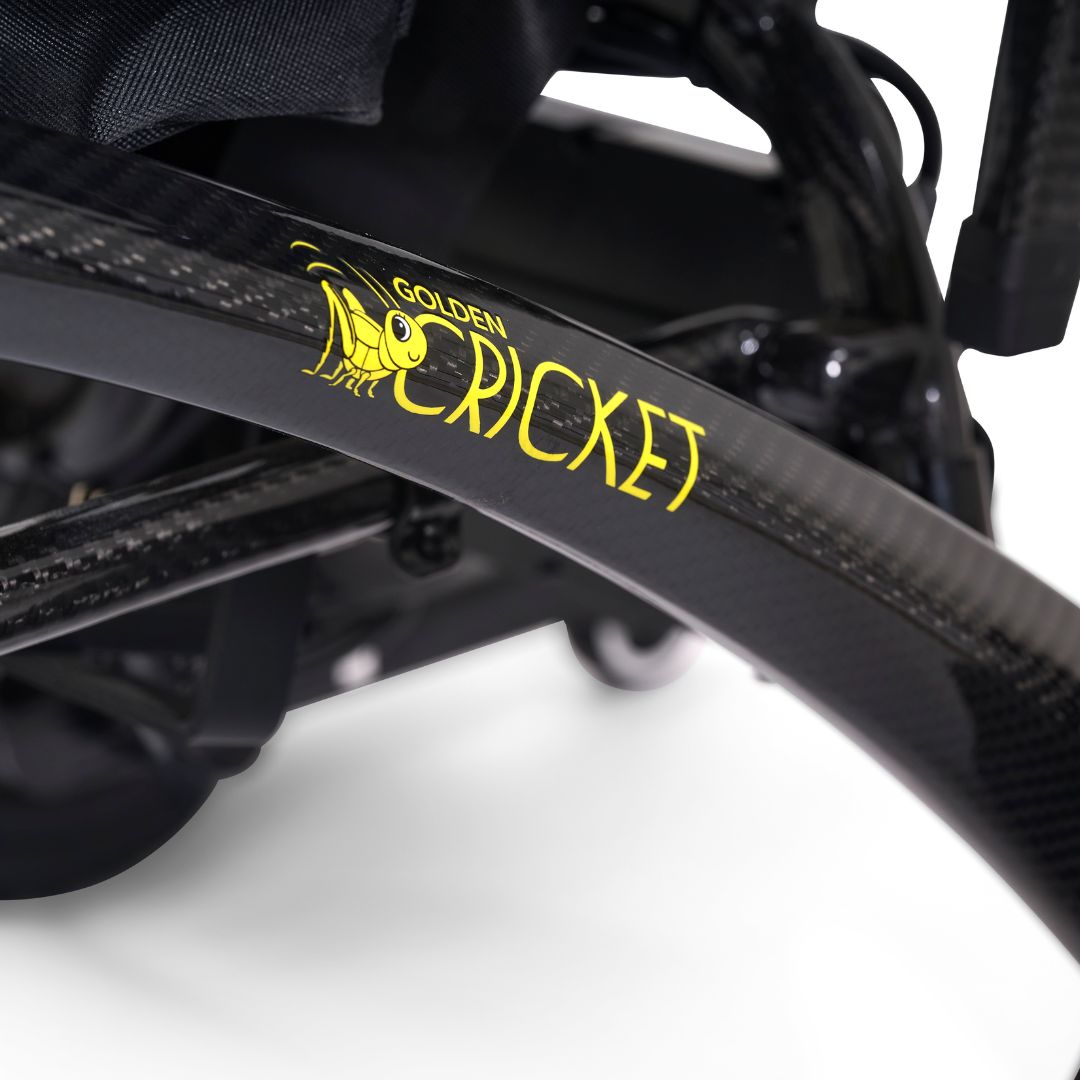 Cricket power wheelchair folding mechanism
