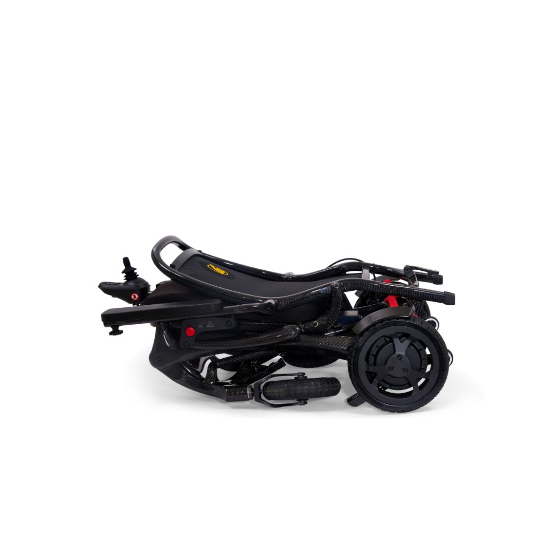 Cricket folding electric wheelchair 100% carbon fiber frame, lightweight and portable