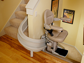 san jose  curved stair chair lift