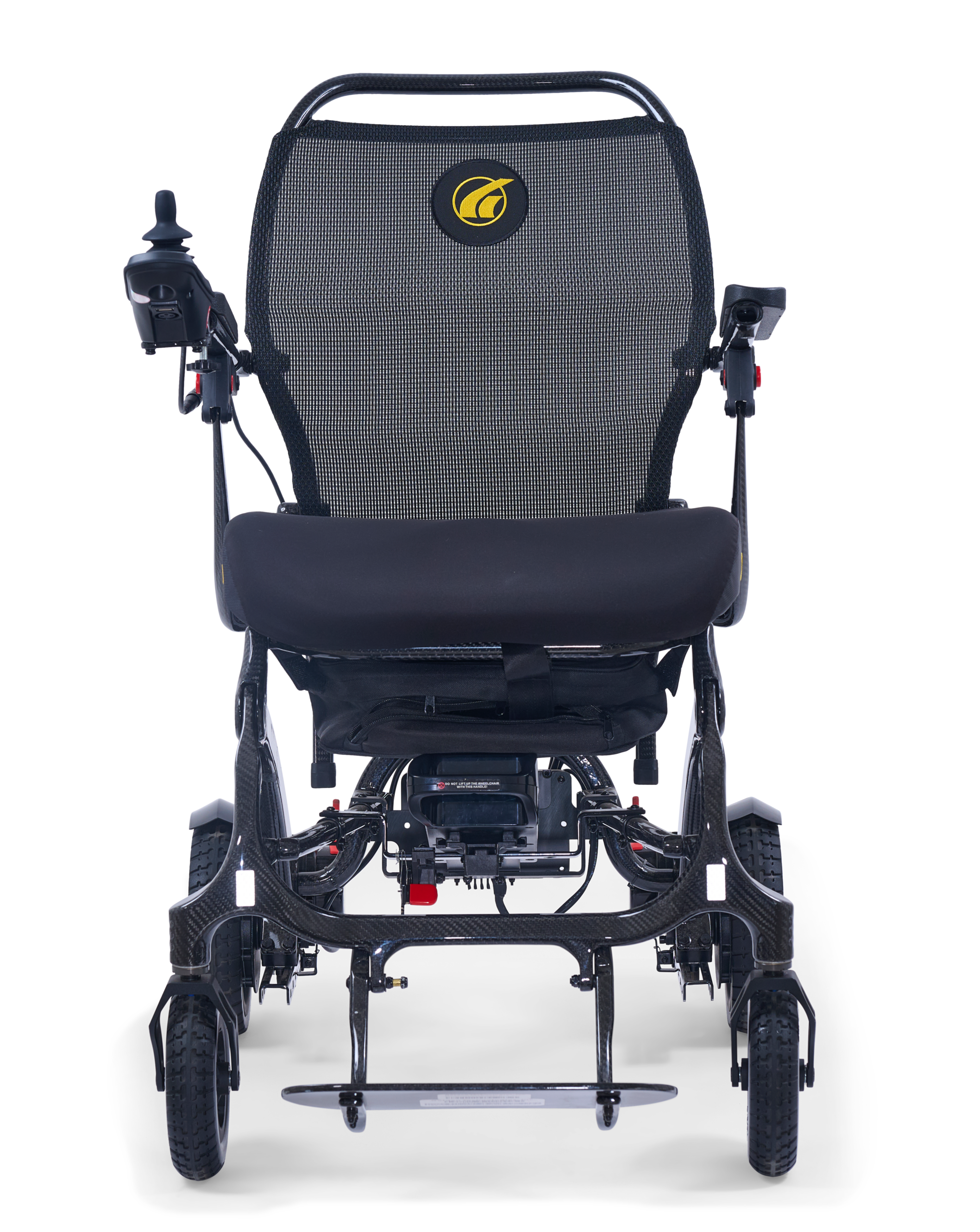 Cricket GP302 folding electric wheelchair front view