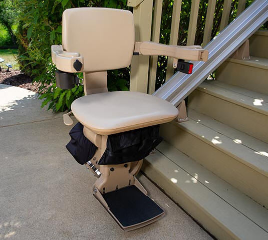 Bruno Elite SRE-2010E Outdoor stair lift from ElectroEase